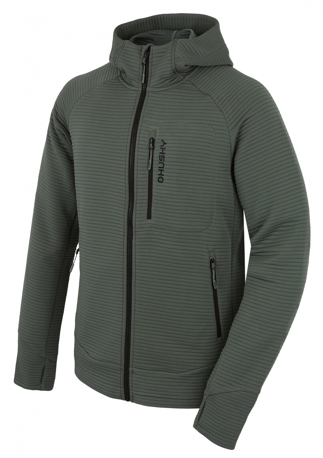 Husky Pánská mikina s kapucí Anara M green Velikost: M