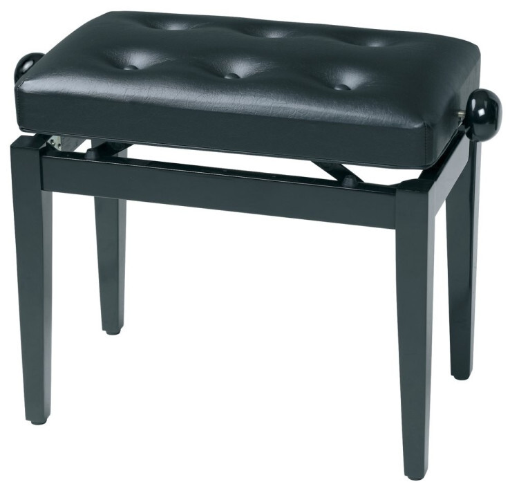 Gewa Piano Bench Deluxe 130.300 Black High Gloss A-Stock