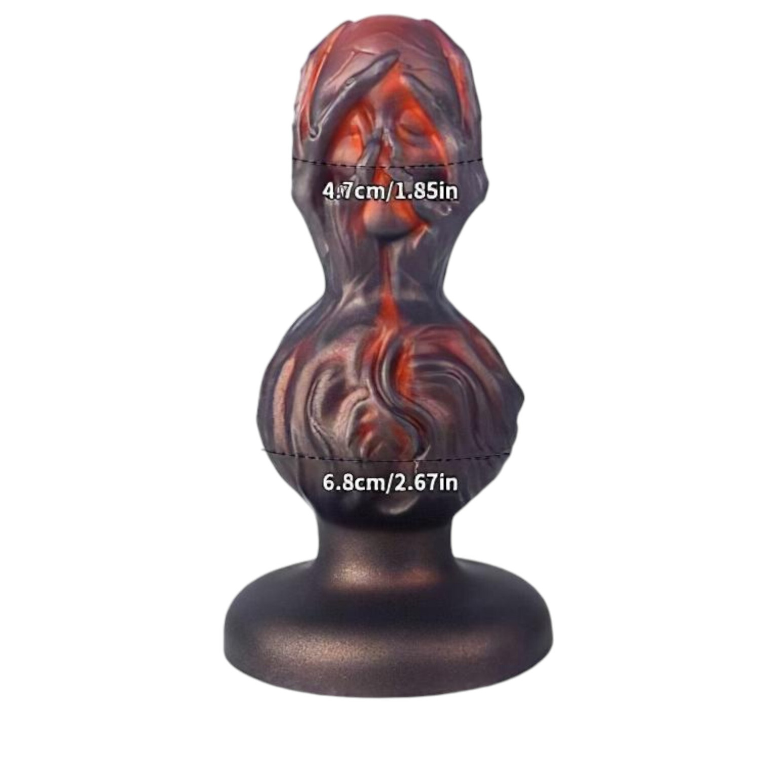OgazR - kuličkový anální dildo - 10,5 cm (černý)