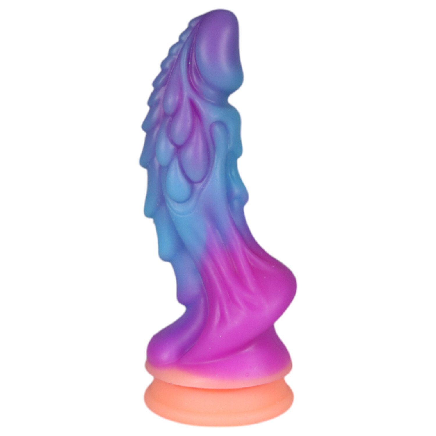 OgazR - Svítící drak dildo - 22 cm (fialovo-růžový)