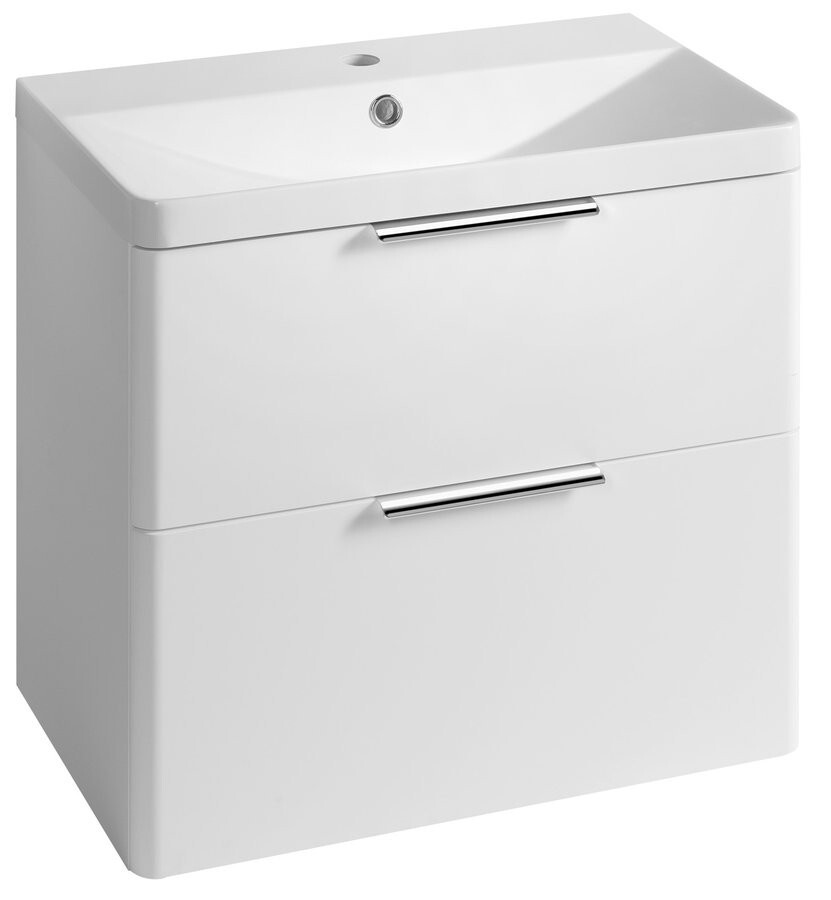 AQUALINE DENEB umyvadlová skříňka 60,5x55x34,5cm, bílá mat DN264
