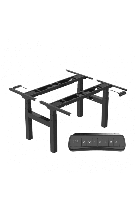 ERGO elektrická výškově nastavitelná podnož DEF 223 Bench Black dvoumístná