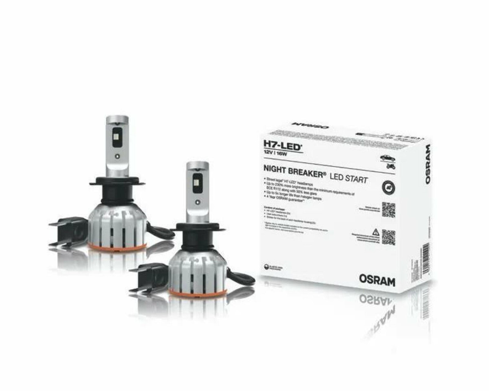 OSRAM H7 NIGHT BREAKER LED START 230% s homologací PROFI verze 2ks 64210DWNBST