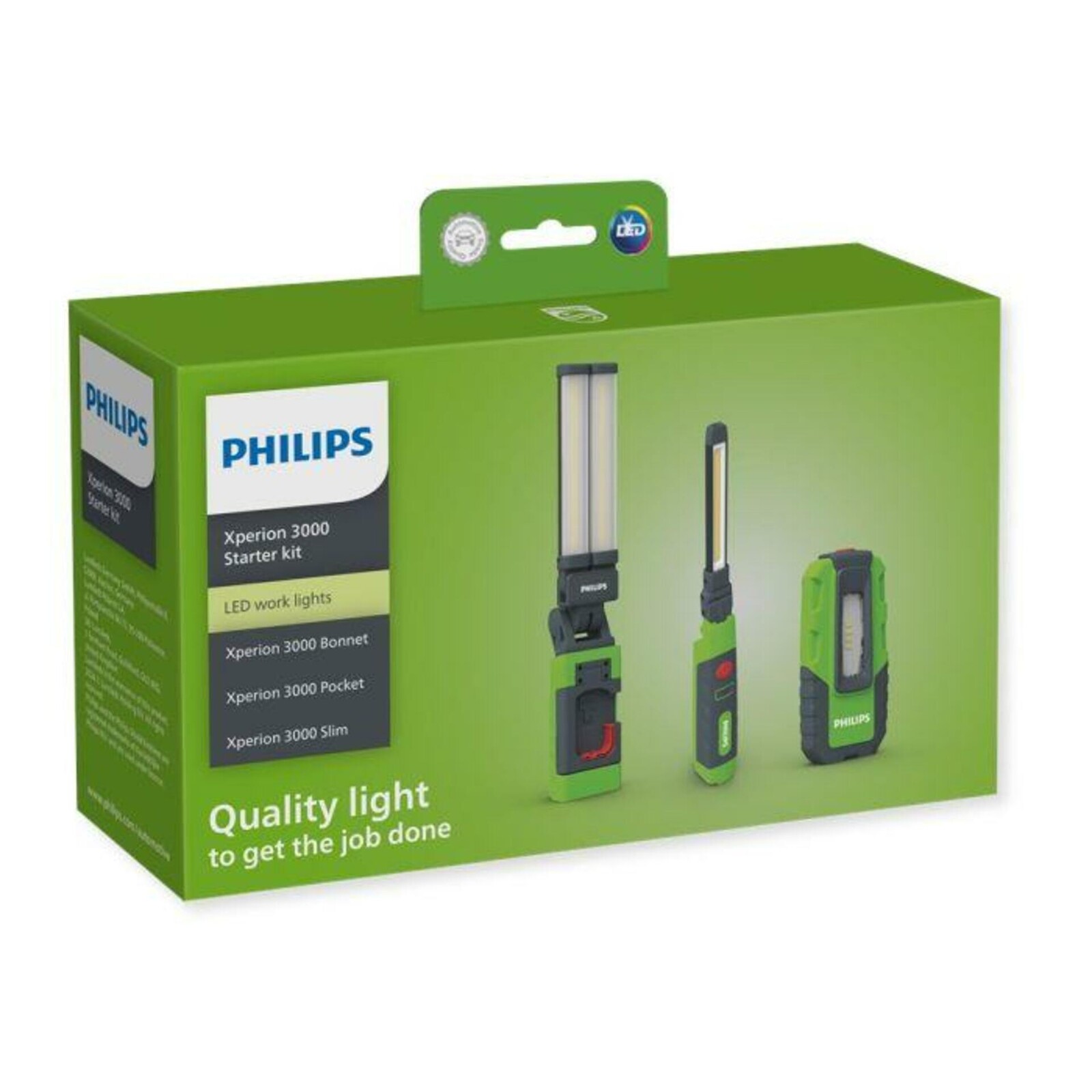 OSRAM Philips LED Xperion 3000 základní sada Bonnet, Pocket + Slim X30BOPOSLCM