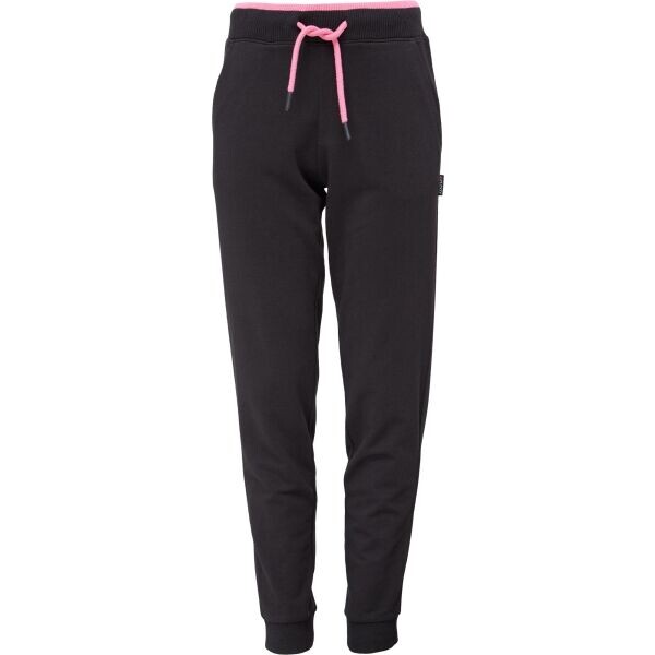 Lewro DELPHINE Dívčí tepláky, černá, velikost 164-170