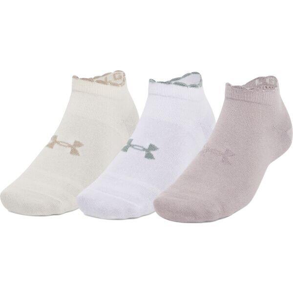 Under Armour ESSENTIAL LOW CUT 3PK Unisex ponožky, bílá, velikost