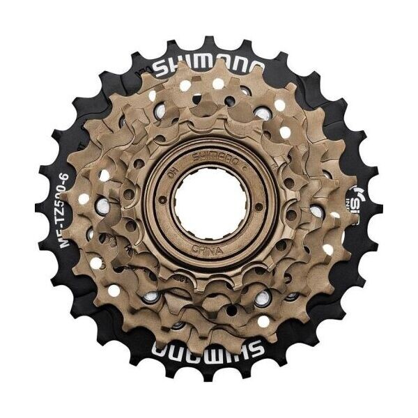 Shimano TOURNEY MF-TZ500 14-28 Kazeta, hnědá, velikost