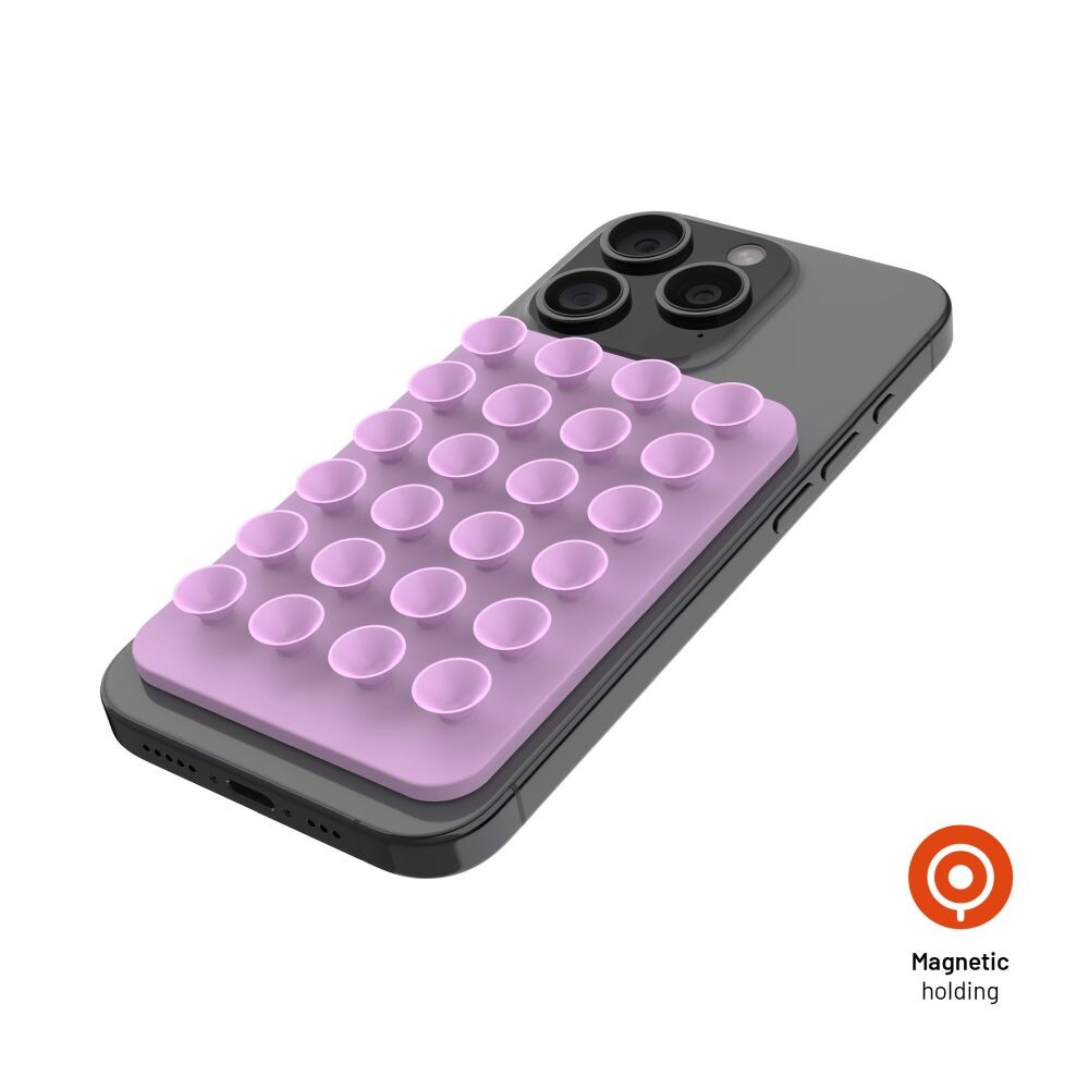 MagSafe držák s přísavkami FIXED MagMate, růžový