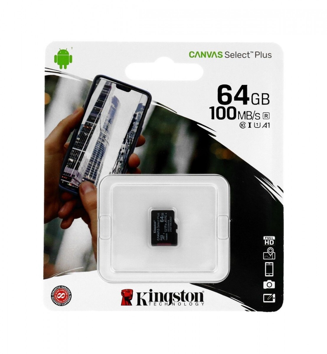 Paměťová karta Kingston Canvas Select Plus 64GB micro SDXC bez adaptéru 61904