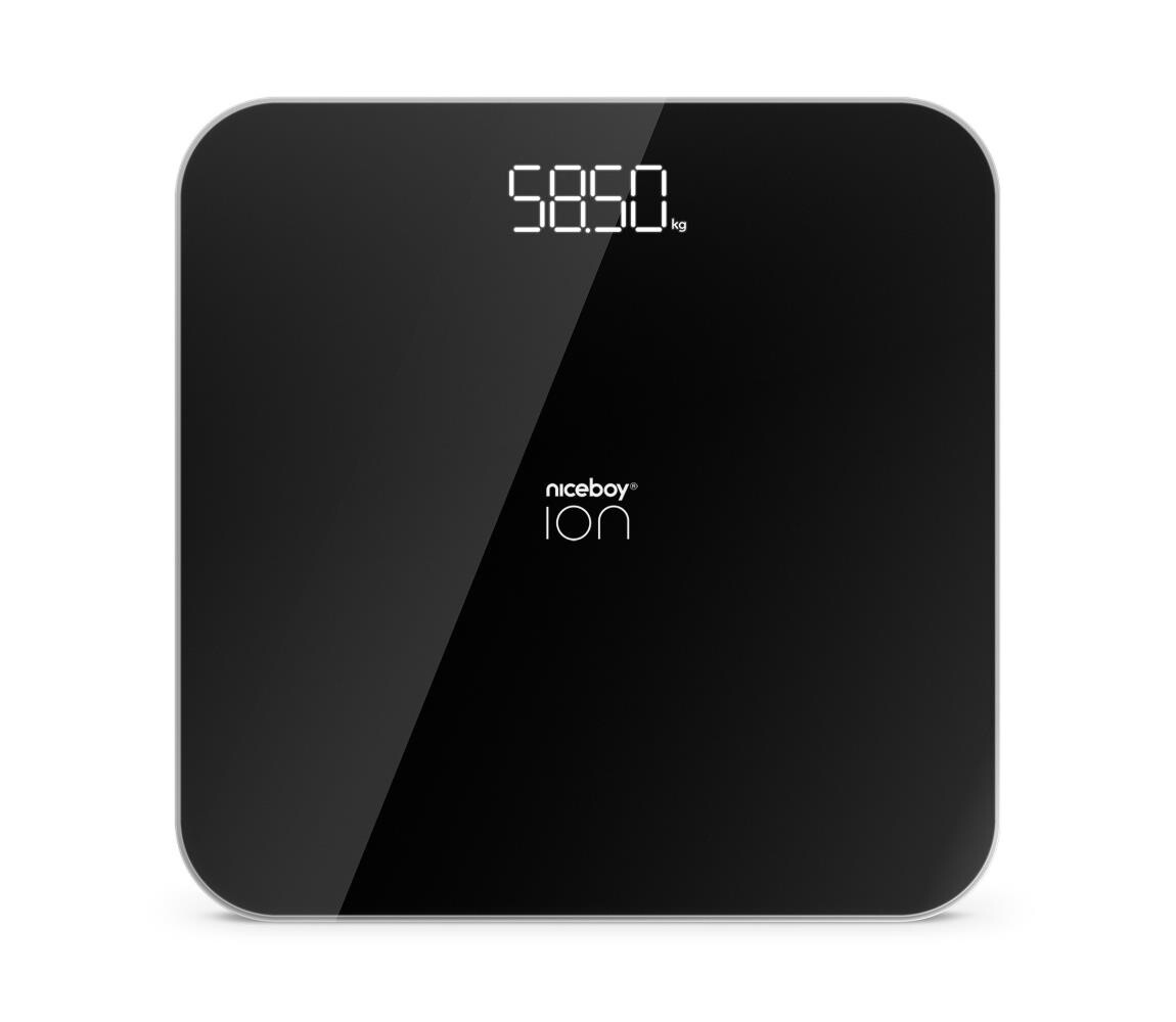 Niceboy Niceboy ION FitScale - Digitální osobní váha 3xAAA černá