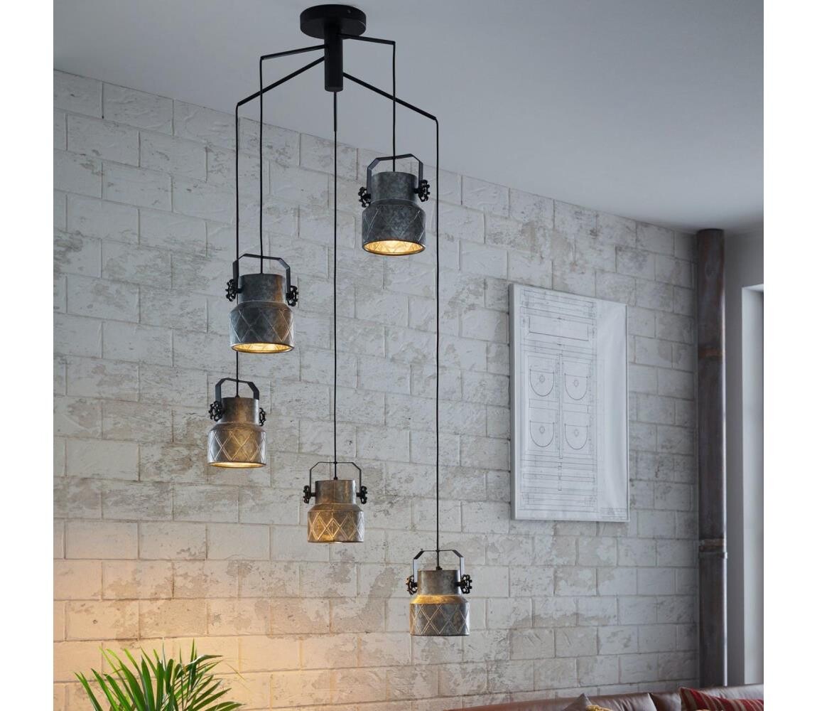 Eglo Eglo 39856 - Přisazený lustr HILCOTT 5xE27/40W/230V