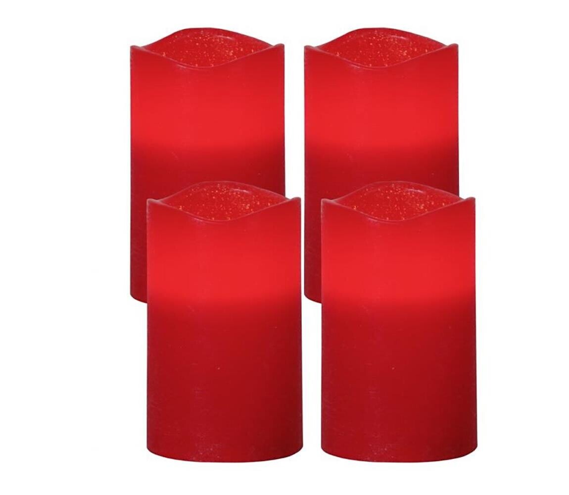 Eglo Eglo 410038 - SADA 4x LED Vánoční dekorace MAY 1xLED/0,066W/3xAAA červená