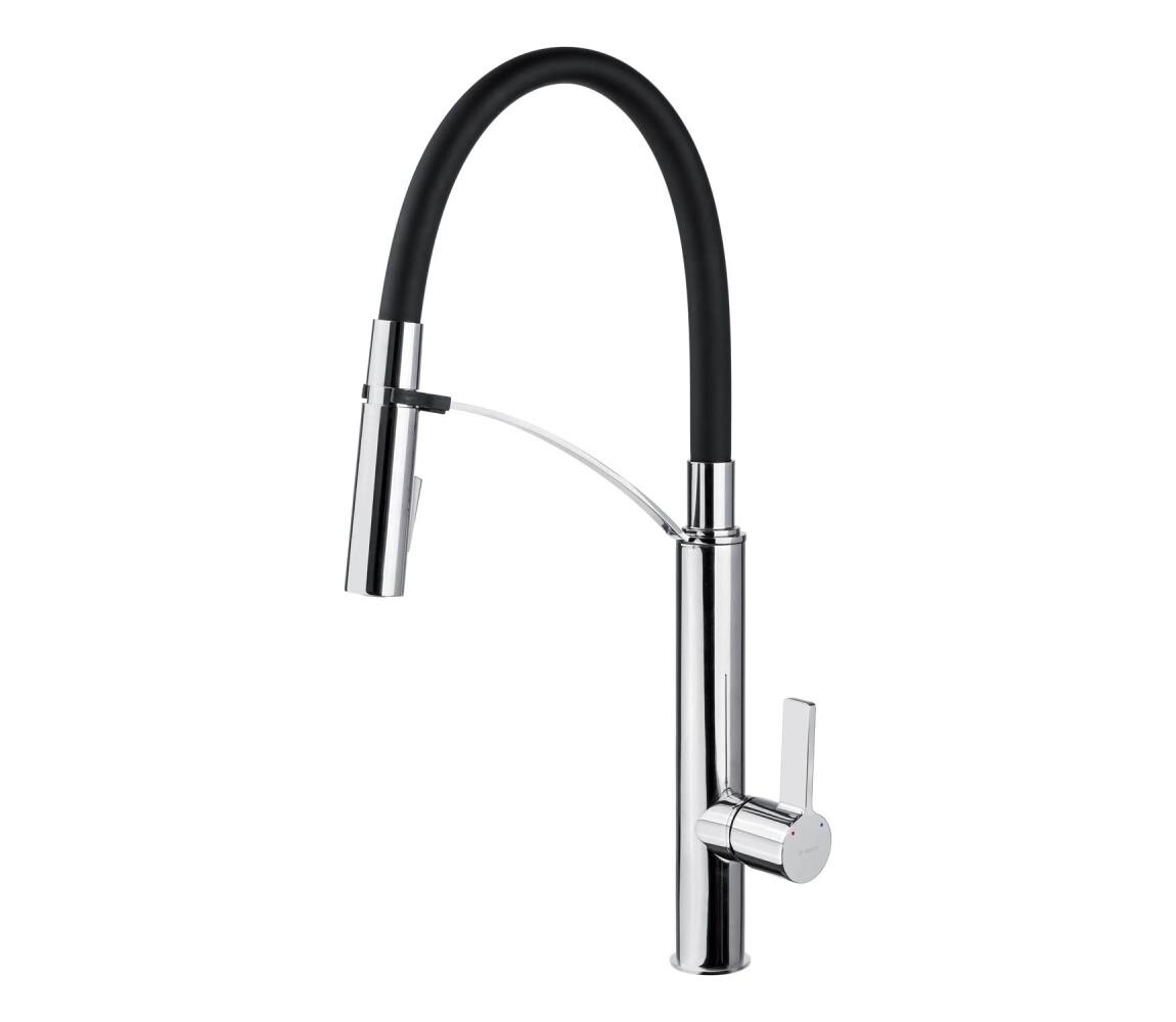 Deante Deante BGB_B720 - Dřezová baterie s flexibilním ramínkem GERBERA černá/chrom