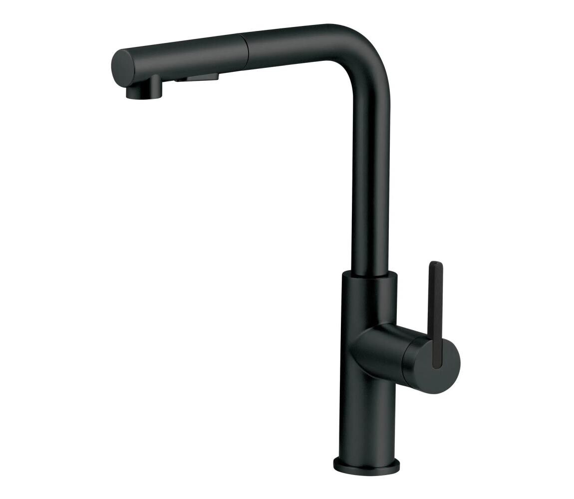 Deante Deante BKM_N73M - Dřezová baterie s vytahovací sprškou MOMI černá