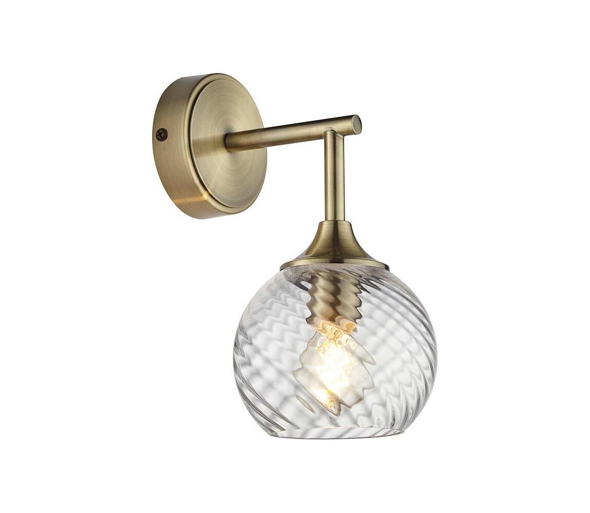 Endon Endon 103173 - Nástěnné svítidlo ALLEGRA 1xE14/7W/230V mosaz/čirá