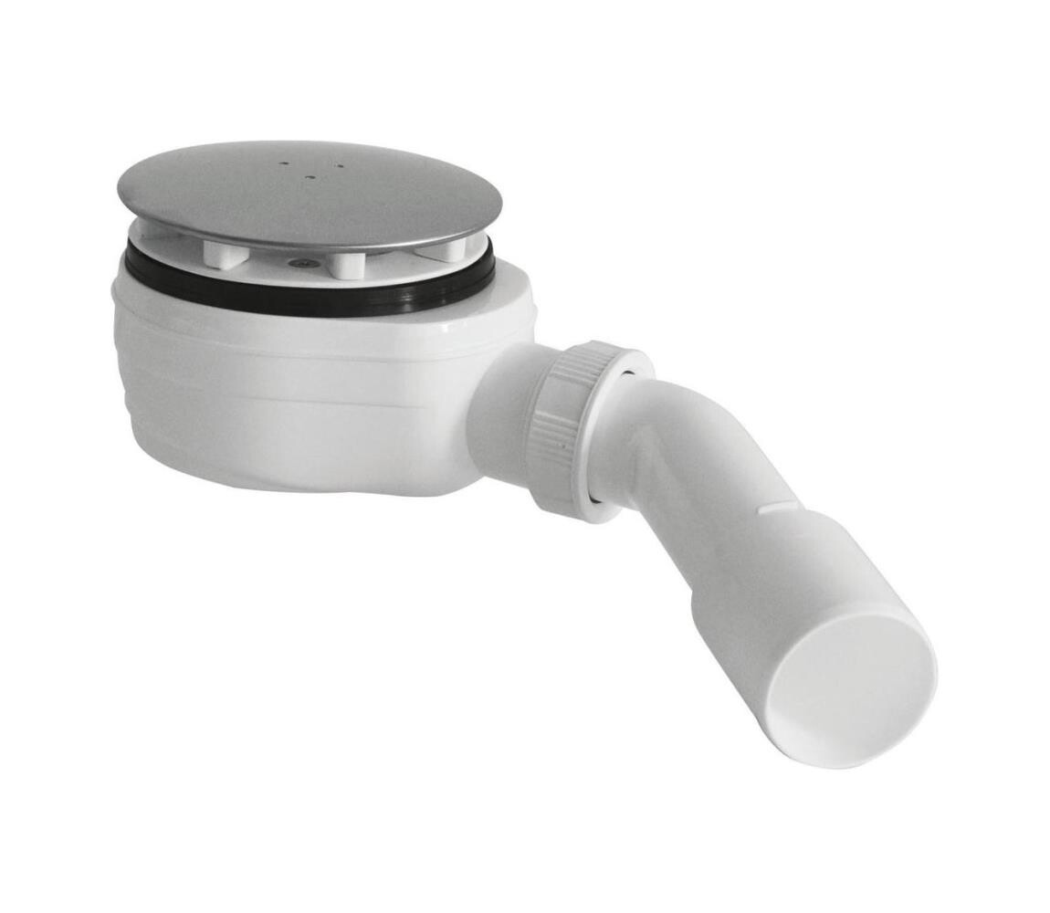 Bruckner Bruckner - Vaničkový sifon nízký DN40/50 bílá/leštěný nerez