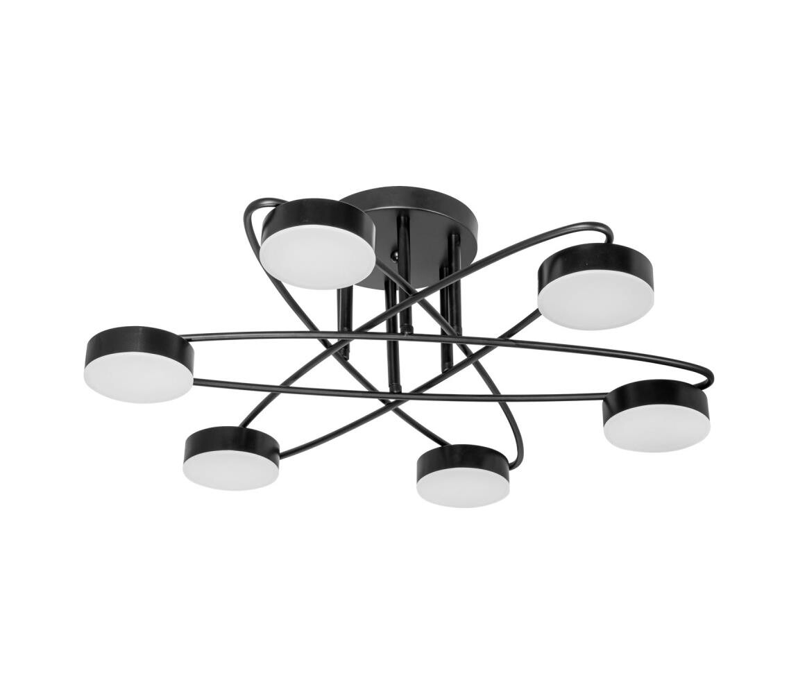 LED Přisazený lustr 6xLED/7W/230V černá