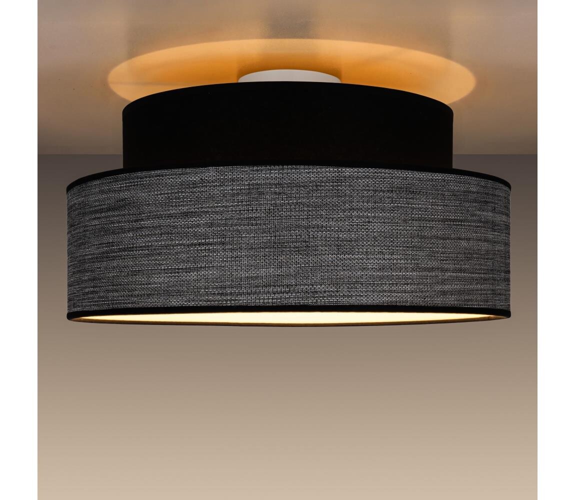 Stropní svítidlo GRACE 1xE27/60W/230V černá/šedá