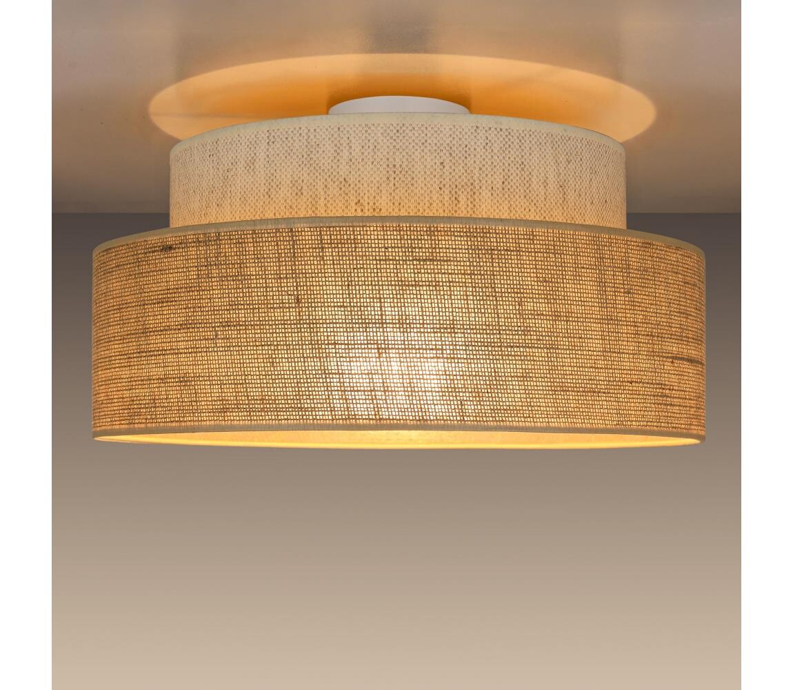 Stropní svítidlo BOHO 1xE27/60W/230V bílá/béžová