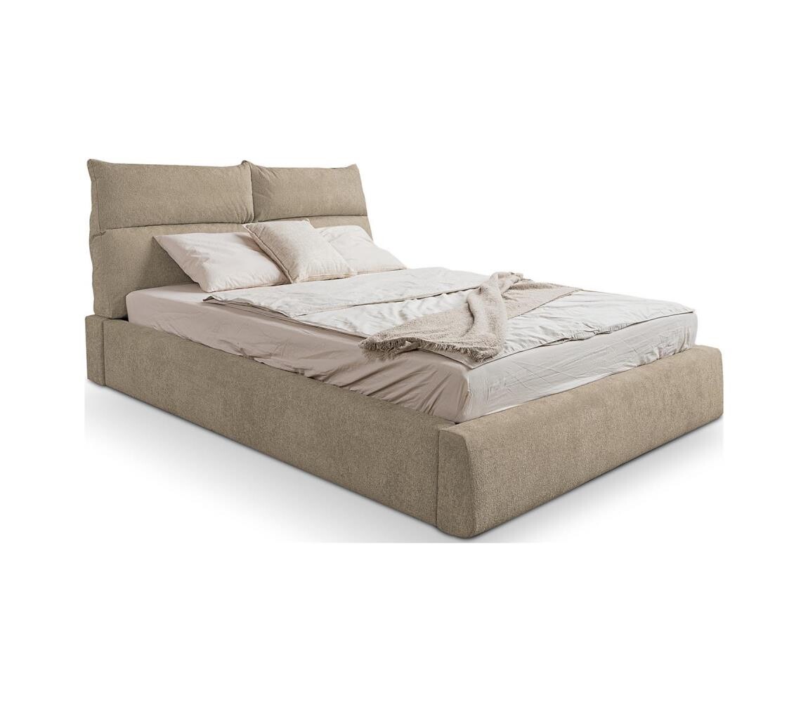 PIONIER-LUBNICE Čalouněná postel bez matrace BASIL 160x200 cm béžová