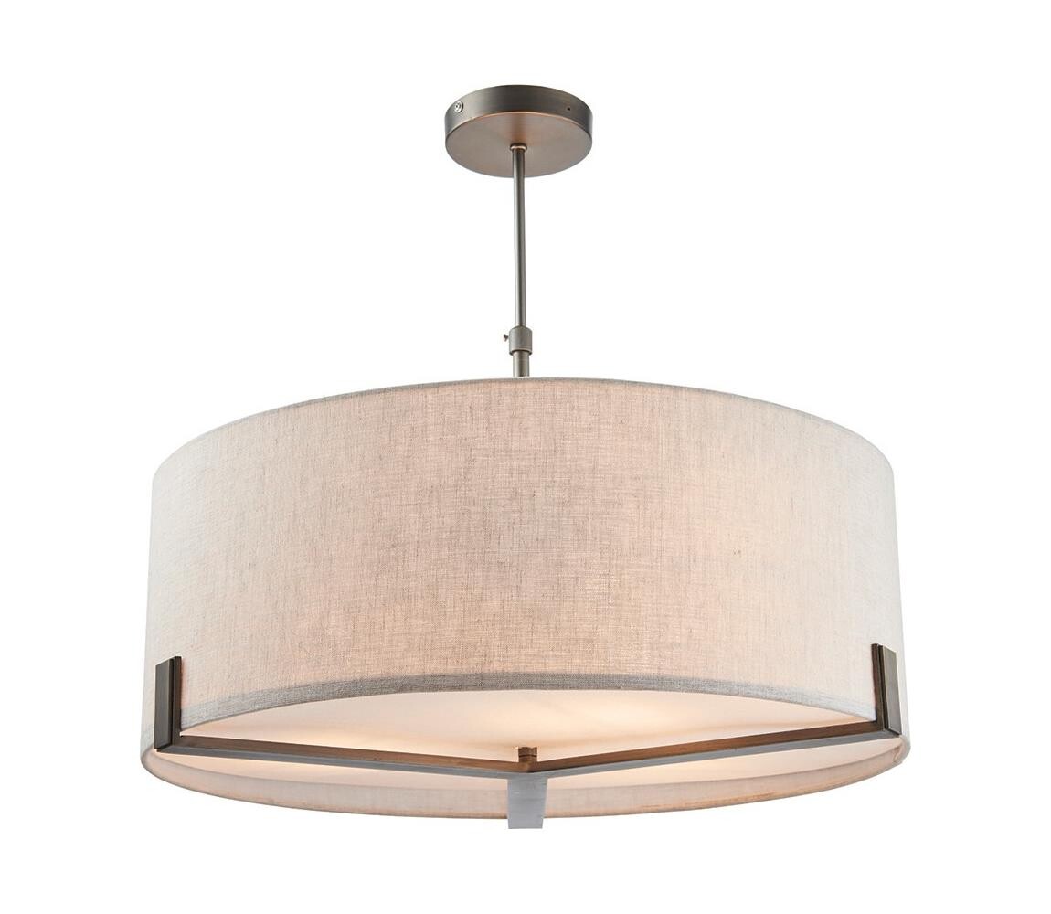 Endon Endon 72635 - Lustr na tyči HAYFIELD 3xE27/40W/230V matný chrom/šedá