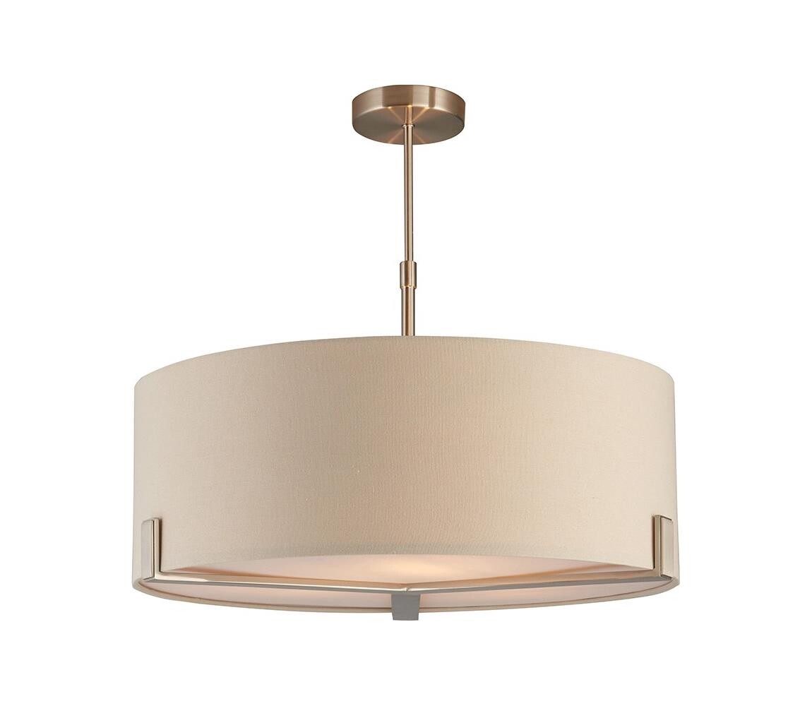 Endon Endon 95834 - Lustr na tyči HAYFIELD 3xE27/40W/230V matný chrom/béžová