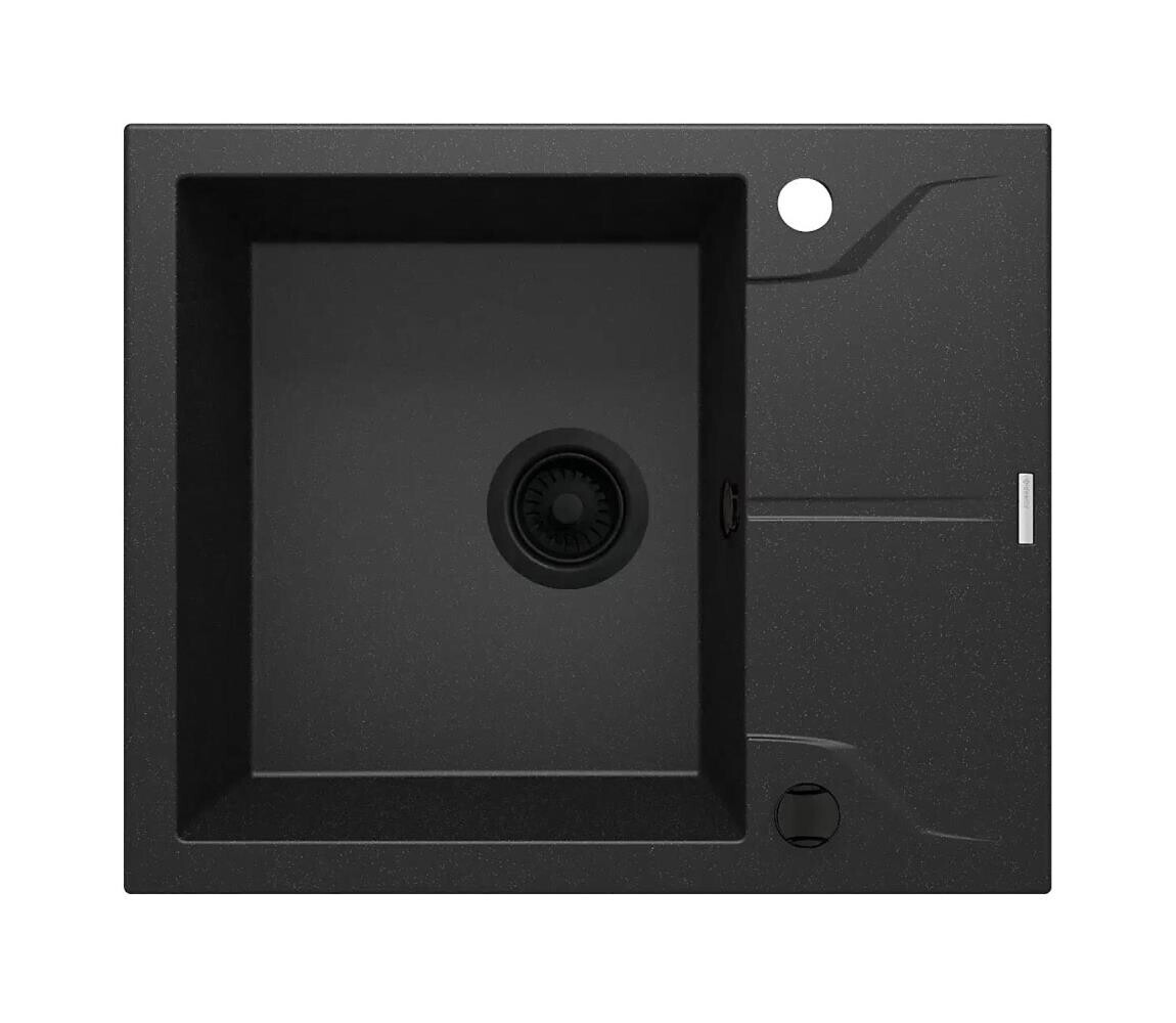 Deante Deante ZQN_G11A - Kuchyňský dřez ANDANTE 49x59 cm granit/metalický grafit