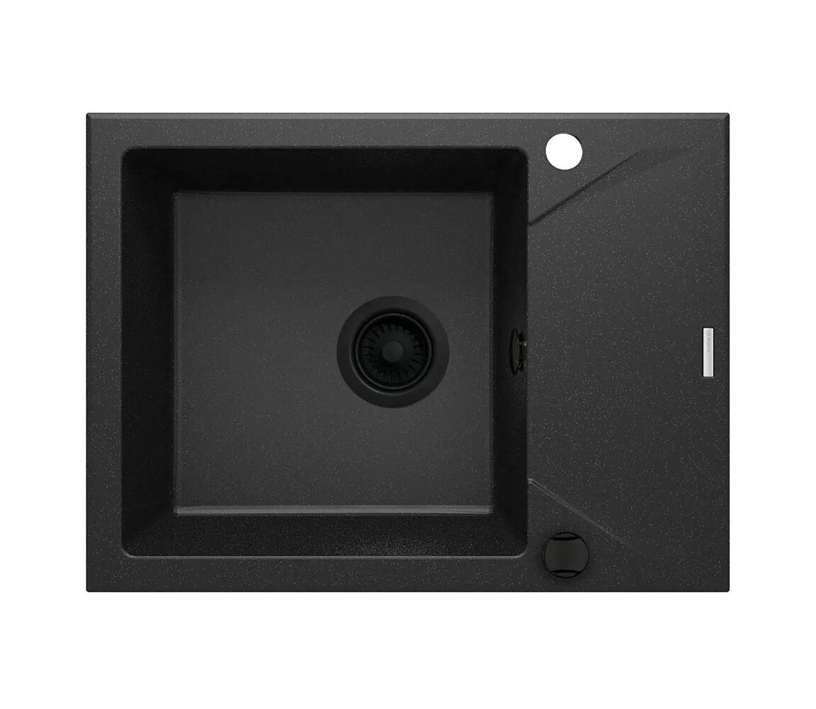 Deante Deante ZQJ_G11A - Kuchyňský dřez EVORA 59x44 cm granit/metalický grafit