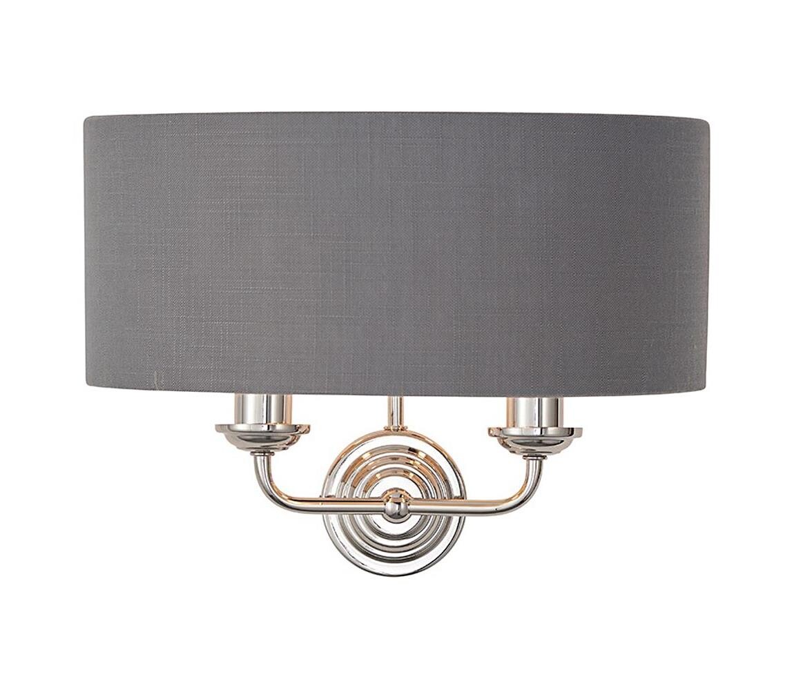 Endon Endon 94406 - Nástěnné svítidlo HIGHCLERE 2xE14/40W/230V tmavě šedá/lesklý chrom