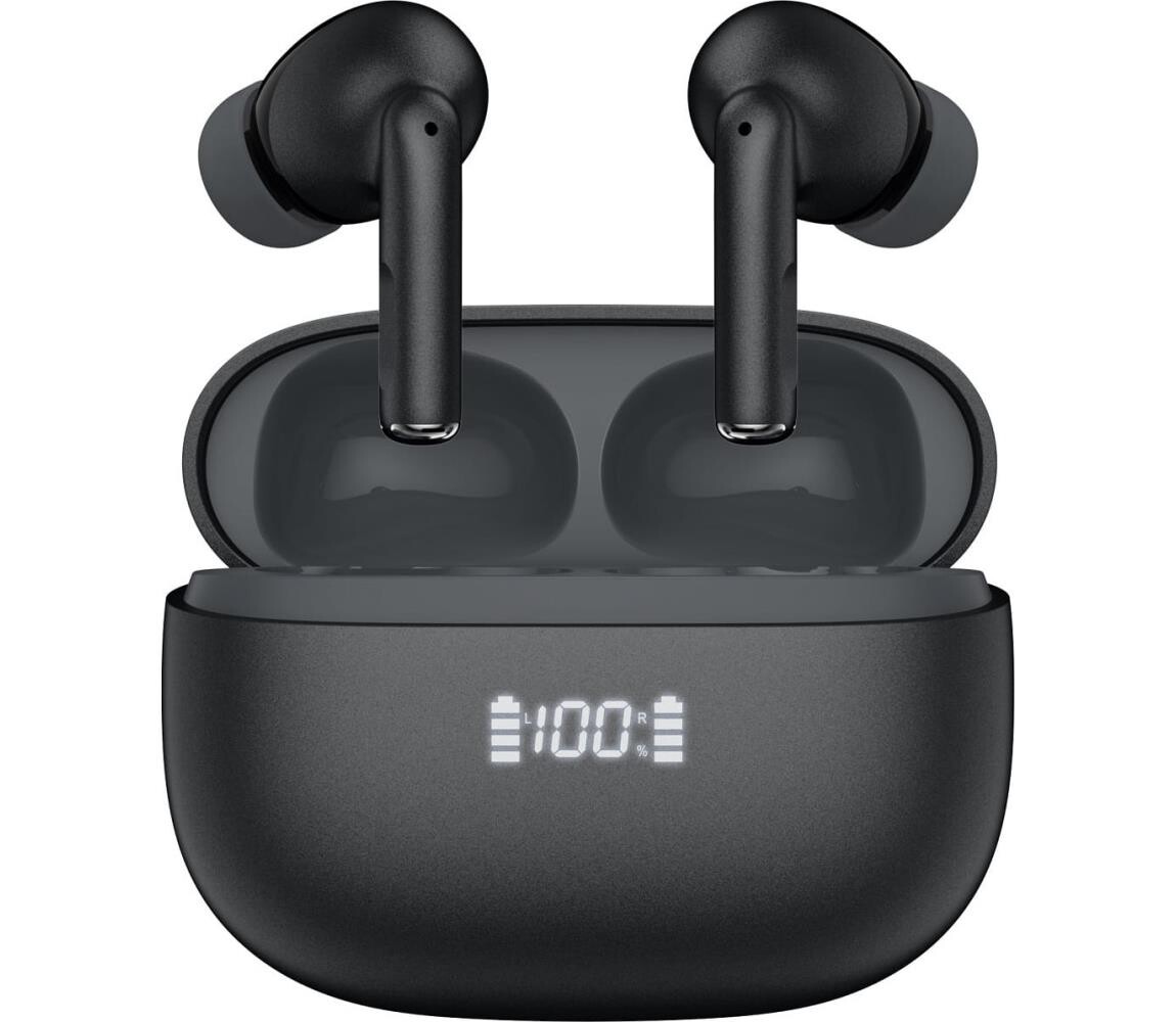 Bezdrátová sluchátka s ANC+ENC černá