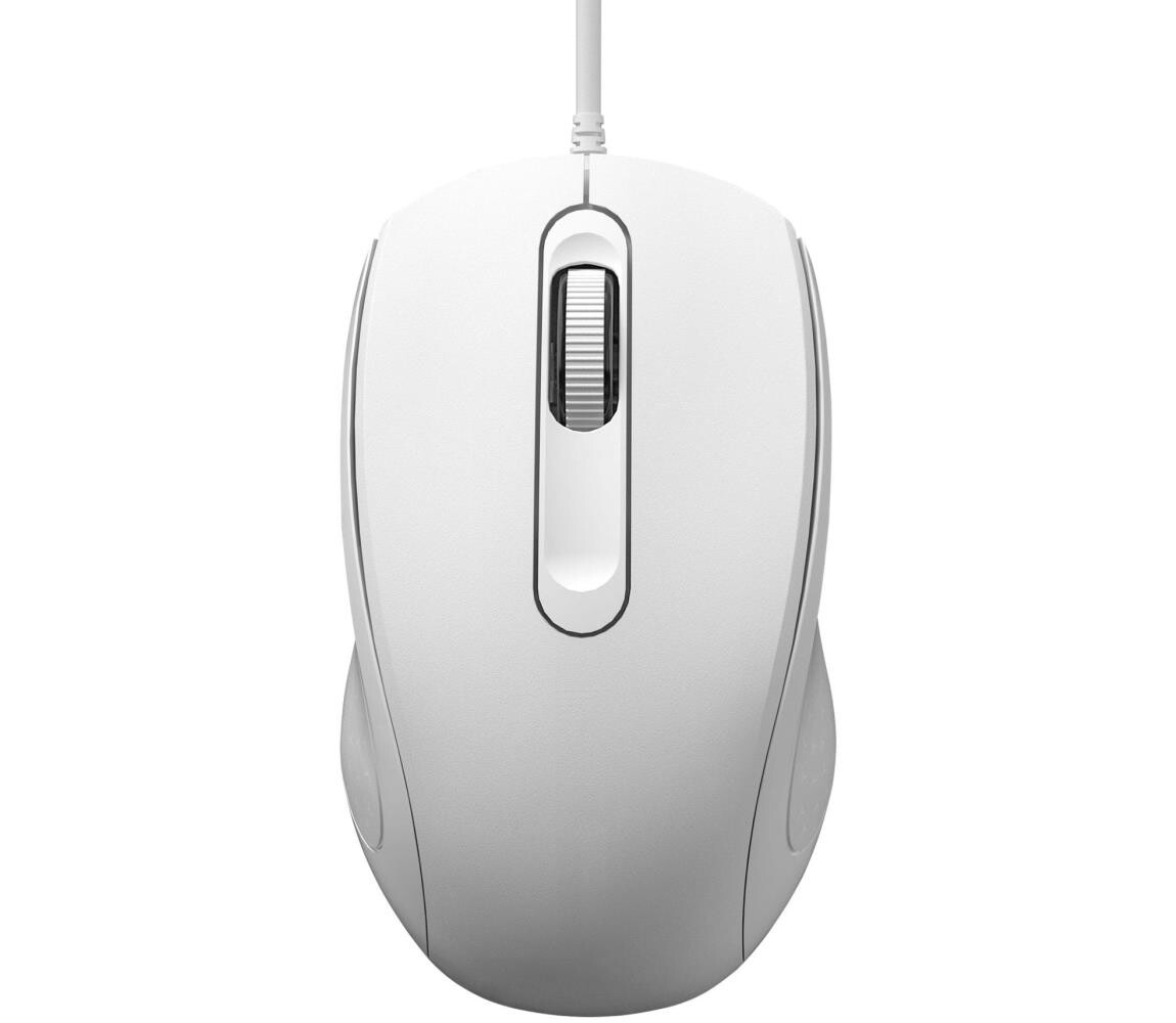 Kabelová myš 1200 DPI bílá