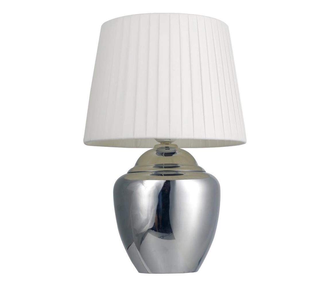 Stolní lampa 1xE27/25W/230V lesklý chrom
