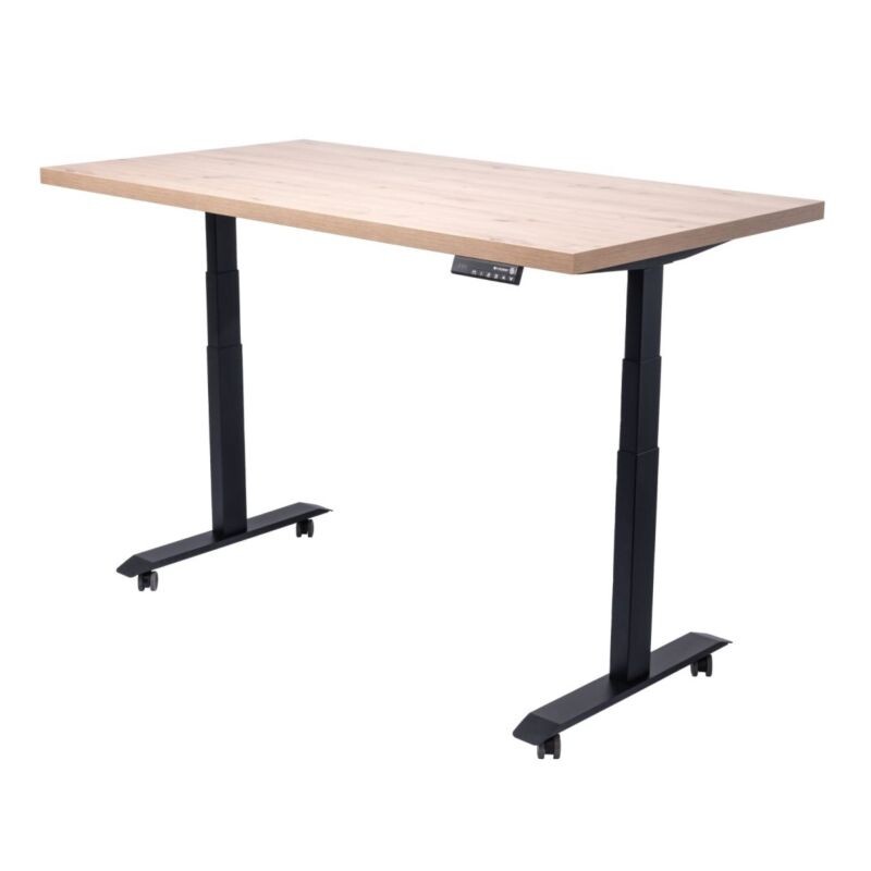 FOMEI Polohovací stůl elektrický 160x85 cm, přírodní dřevo