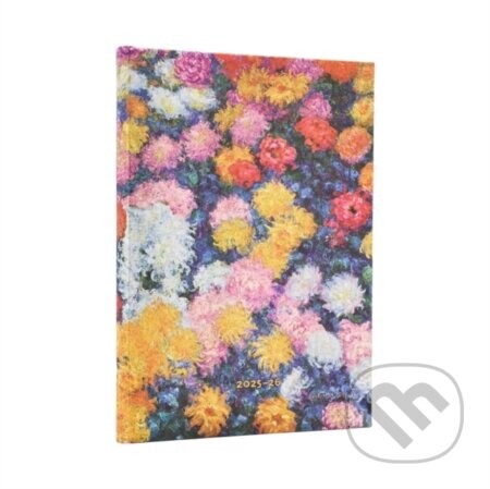 D2025/26 Monet's Chrysanthemums Midi HOR -  Paperblanks
