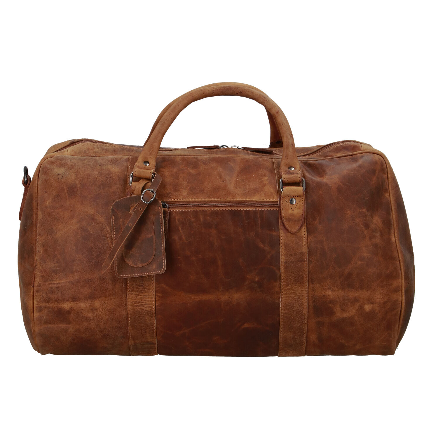 Kožená cestovní taška světle hnědá - Greenwood Cooper hnědá