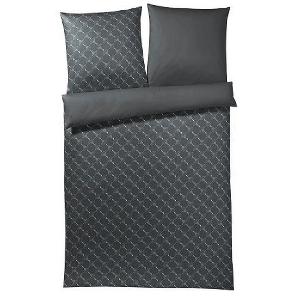 Joop! OBOUSTRANNÉ POVLEČENÍ, makosatén, barvy grafitu, 155/220 cm