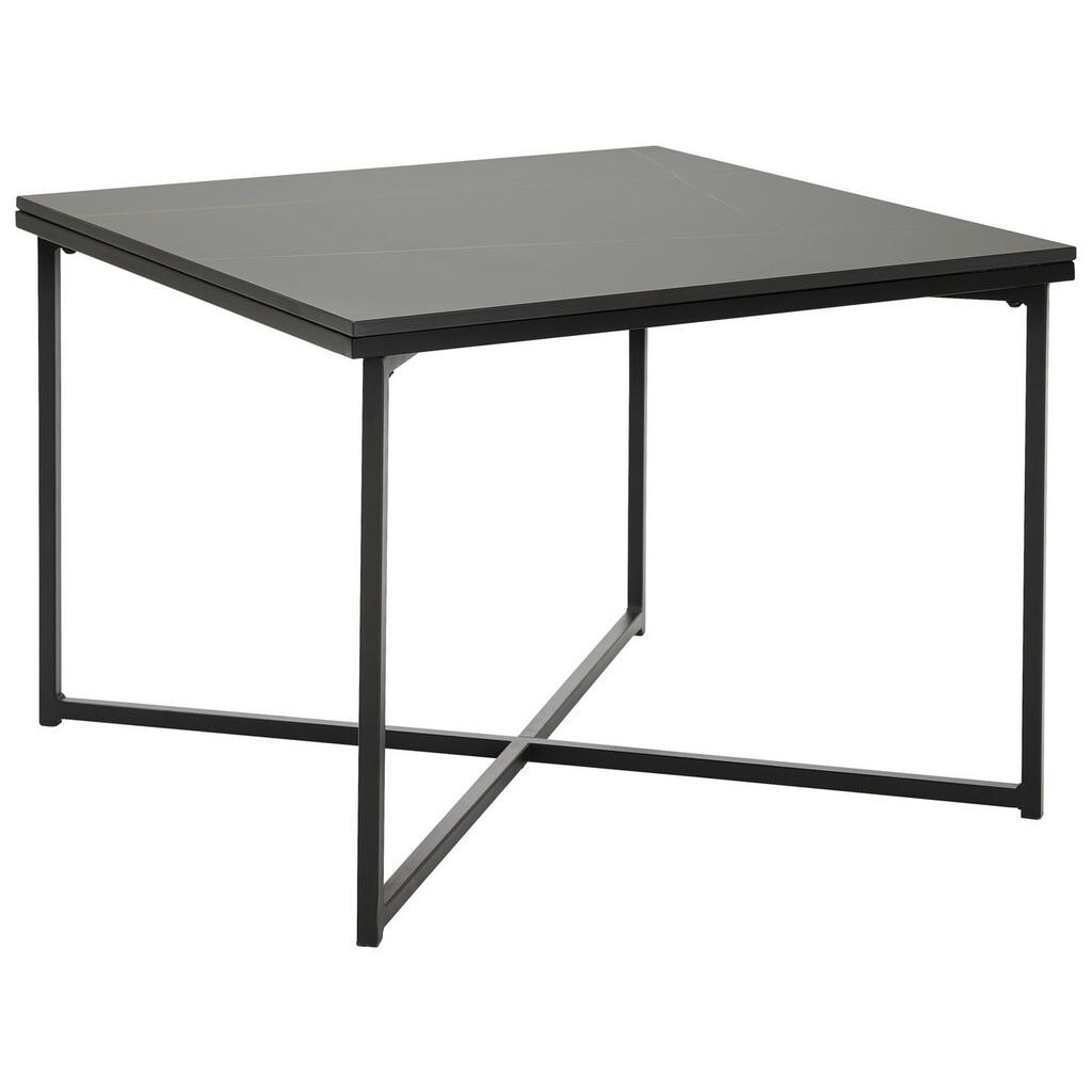 Livetastic KONFERENČNÍ STOLEK, černá, kov, keramika, 60/43/60 cm