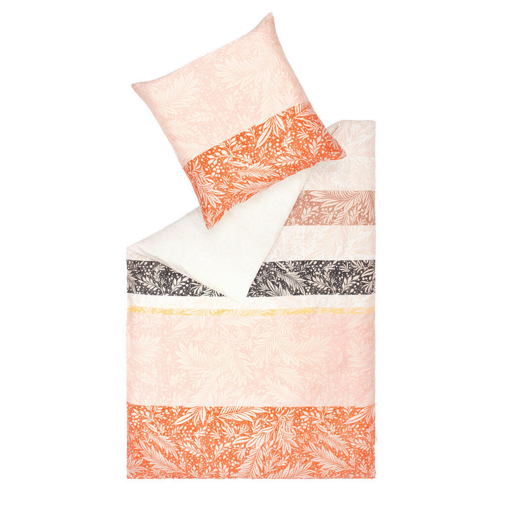 Esprit OBOUSTRANNÉ POVLEČENÍ, satén, krémová, přírodní barvy, terracotta, 135/200 cm