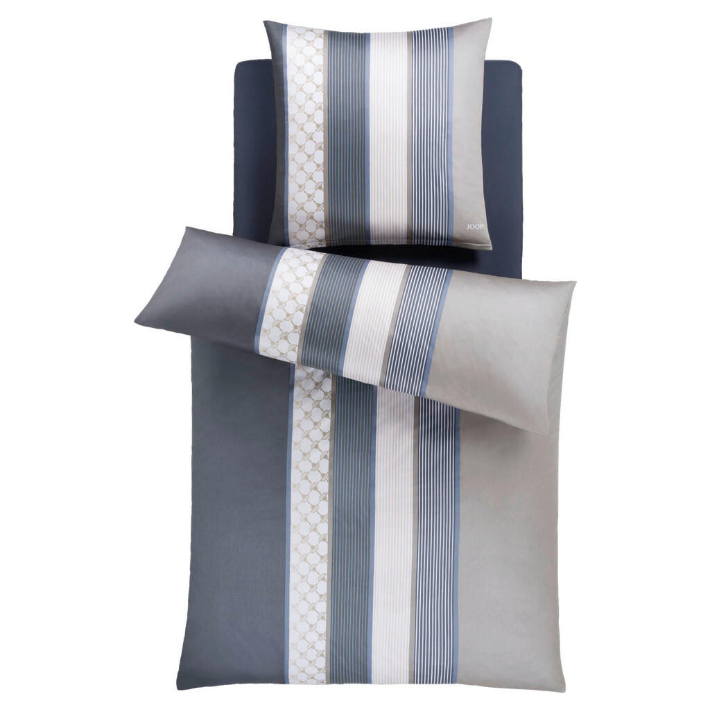 Joop! POVLEČENÍ, makosatén, antracitová, šedá, 135/200 cm