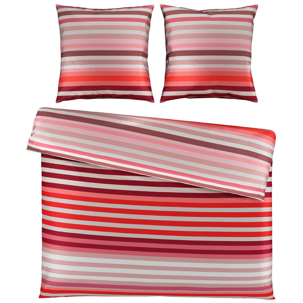 Novel POVLEČENÍ, satén, červená, 200/200 cm