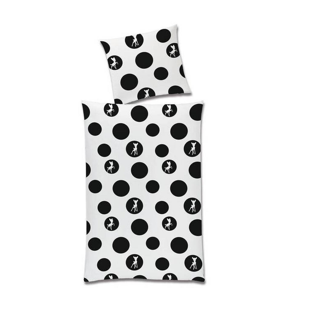 Disney POVLEČENÍ PRO MLÁDEŽ, renforcé, černá, bílá, 135/200 cm