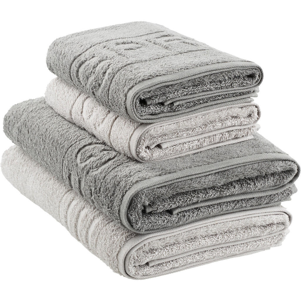 Esprit SADA RUČNÍKŮ A OSUŠEK, 50/100 cm, antracitová, světle šedá