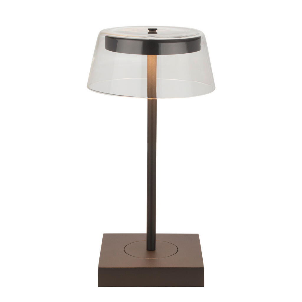 Dieter Knoll STOLNÍ LAMPA NA BATERIE, stmívač s regulačním kolečkem, 13,7/27 cm