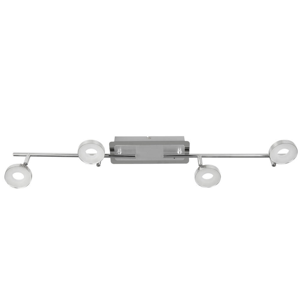 Novel LED ZÁŘIČ, barvy hliníku, barvy chromu, teplá bílá, studená bílá, 84,5/9/18,8 cm