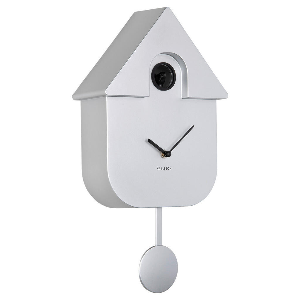 Karlsson NÁSTĚNNÉ HODINY, barvy stříbra, 21,5/41/8,5 cm