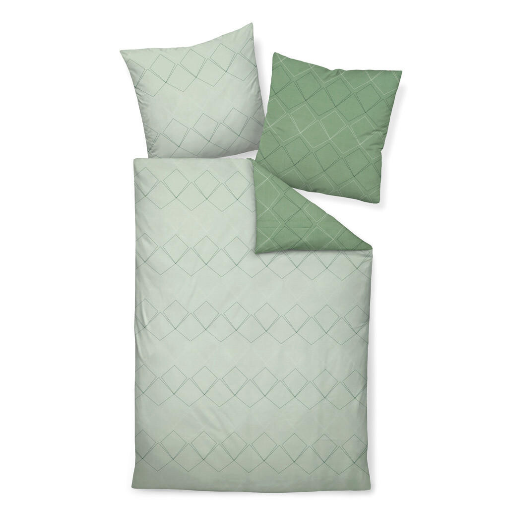 Janine OBOUSTRANNÉ POVLEČENÍ, makosatén, zelená, světle zelená, jadeitově zelená, 155/220 cm