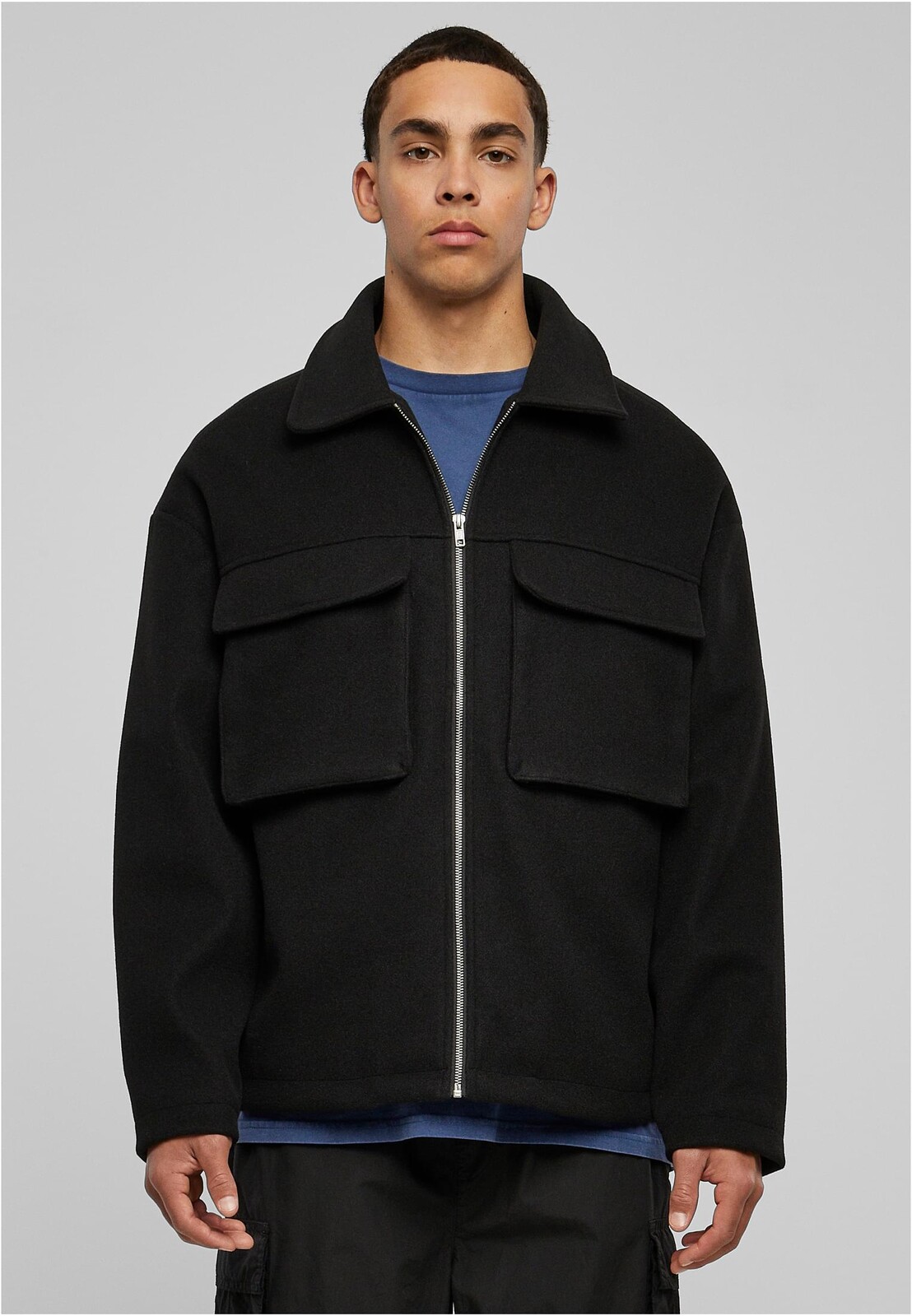 Velký kapesní blouson černý