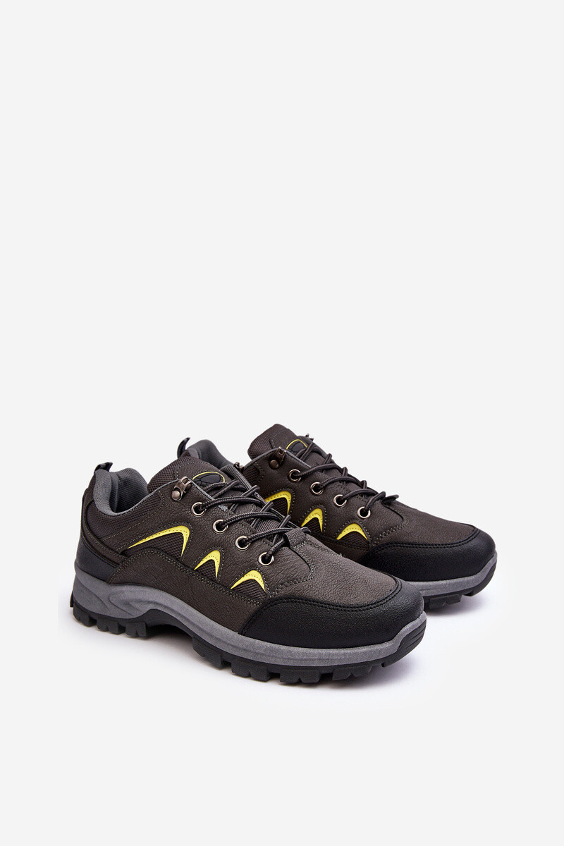 Boto Mužské sportovní trekové boty šedé Ibarina