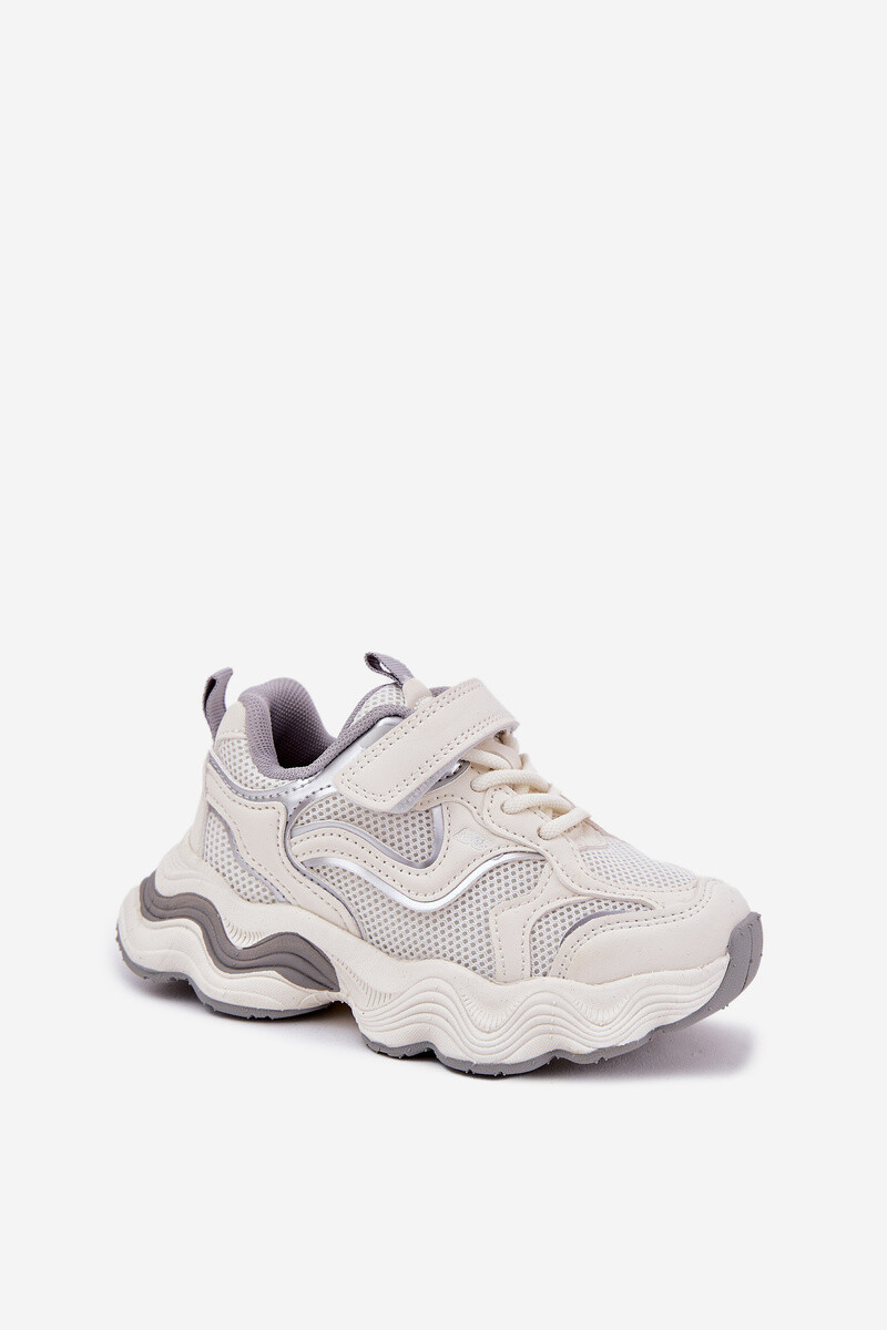 Boto Dětské Tenisky Na Silné Podešvi Bílé Lianees