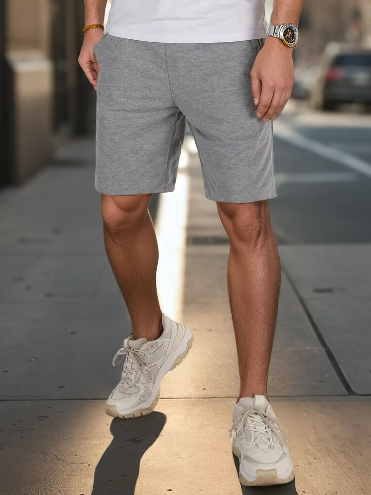 Spodenki męskie dresowe szare Dstreet